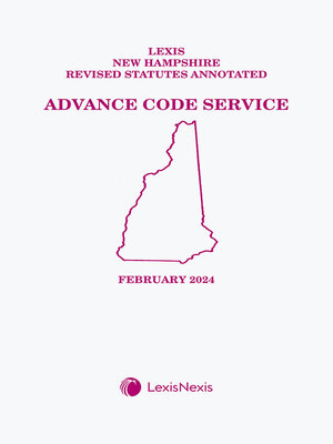 cover image of New Hampshire Advance Code Service